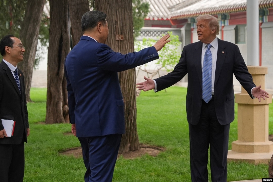 组图：美国总统特朗普在中南海会晤中国国家主席习近平
